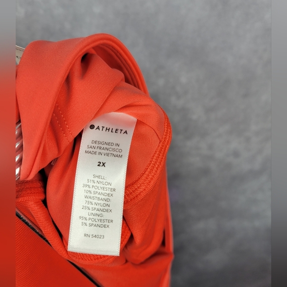Athleta Run With it‎ shorts Space Dye Orange Haze color Size 2X - Picture 7 of 11